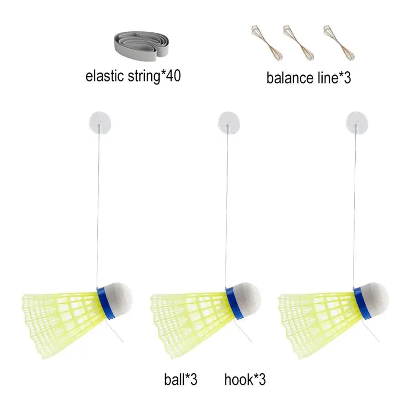 Tragbarer Badminton-Trainer Badminton-Übungsroboter Selbststudium-Training Rebound Badminton-Tool Professionelles Federballzubehör