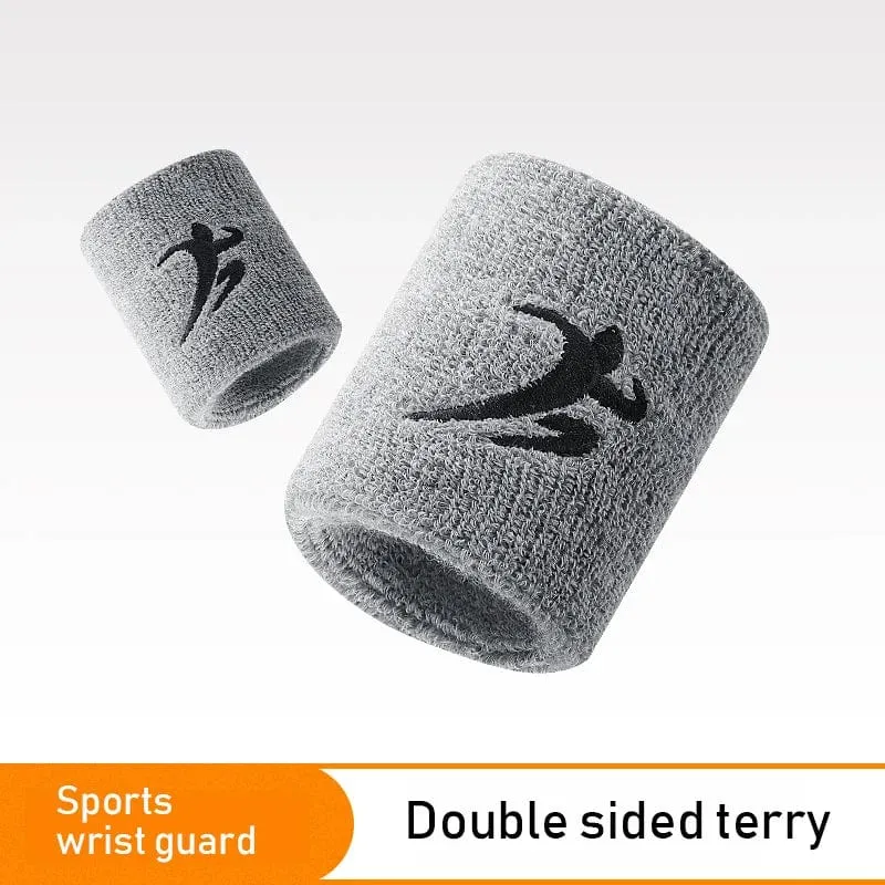 1 STÜCKE Bunte Unisex Sport Schweißband Armband Baumwolle Handgelenkschutz Laufen Badminton Basketball Klammer Frottee Schweißband