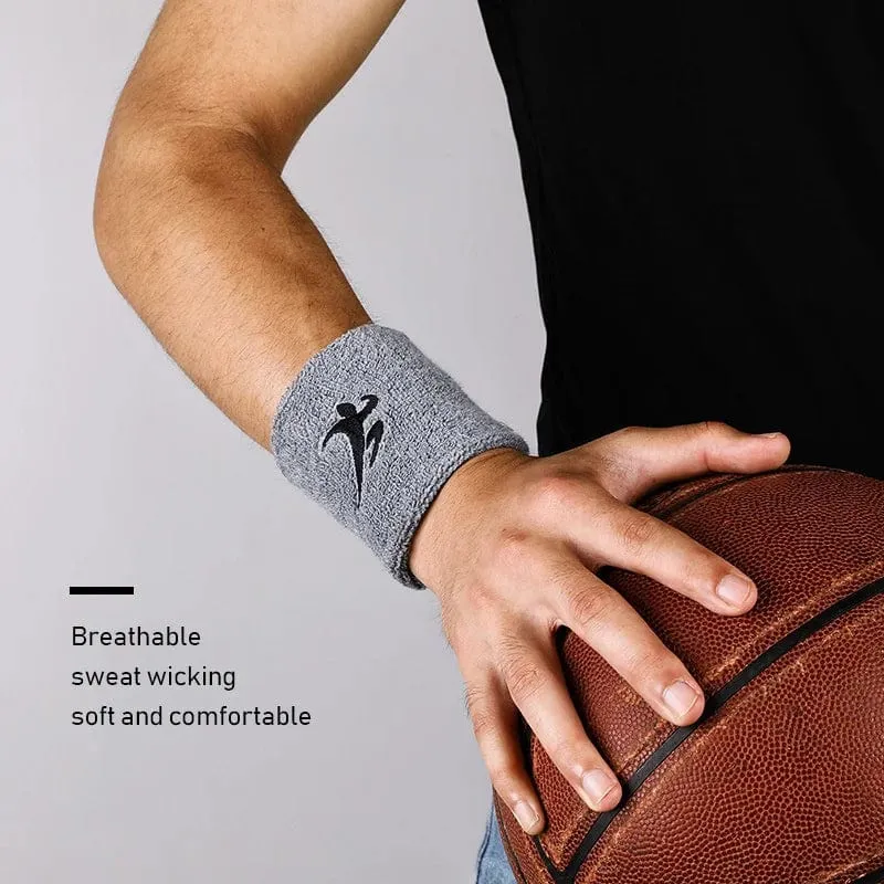 1 STÜCKE Bunte Unisex Sport Schweißband Armband Baumwolle Handgelenkschutz Laufen Badminton Basketball Klammer Frottee Schweißband
