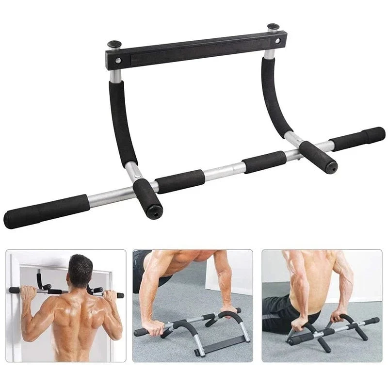 Verstellbarer Indoor-Fitness-Türrahmen, multifunktionale Tür-Klimmzugstange, Wand-Klimmzugstange, horizontale Stange, Heim-Fitnessgeräte