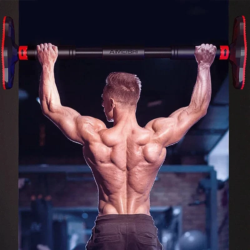 Reckstange mit großer Tür, verstellbare Stahl-Trainingsstangen für Zuhause, Sport, Workout, Klimmzug-Arm-Training, Sit-Up-Bar, Fitness-Ausrüstung