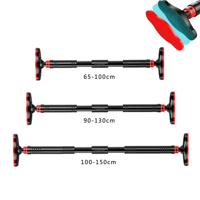 Reckstange mit großer Tür, verstellbare Stahl-Trainingsstangen für Zuhause, Sport, Workout, Klimmzug-Arm-Training, Sit-Up-Bar, Fitness-Ausrüstung