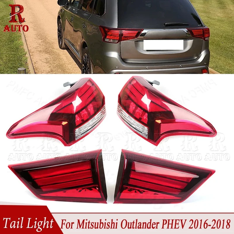 LED Hinten Schwanz Licht Für Mitsubishi Outlander PHEV 2016 2017 2018 2019 2020 2021 Für Auto Signal Bremse Lampe Stoßstange warnung Licht