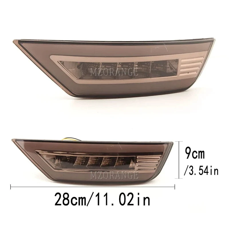 2 stücke LED Hinten Stoßstange Reflektor Licht Für Ford Focus 2 MK2 Fließheck Ecosport Escape Kuga 2009-2020 Hinten signal Nebel Lampe