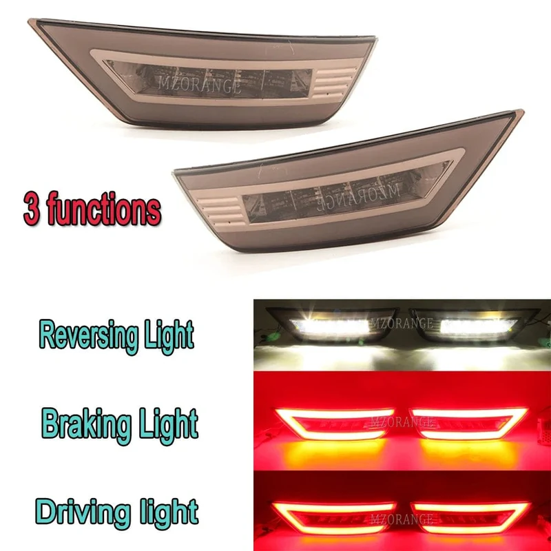 2 stücke LED Hinten Stoßstange Reflektor Licht Für Ford Focus 2 MK2 Fließheck Ecosport Escape Kuga 2009-2020 Hinten signal Nebel Lampe