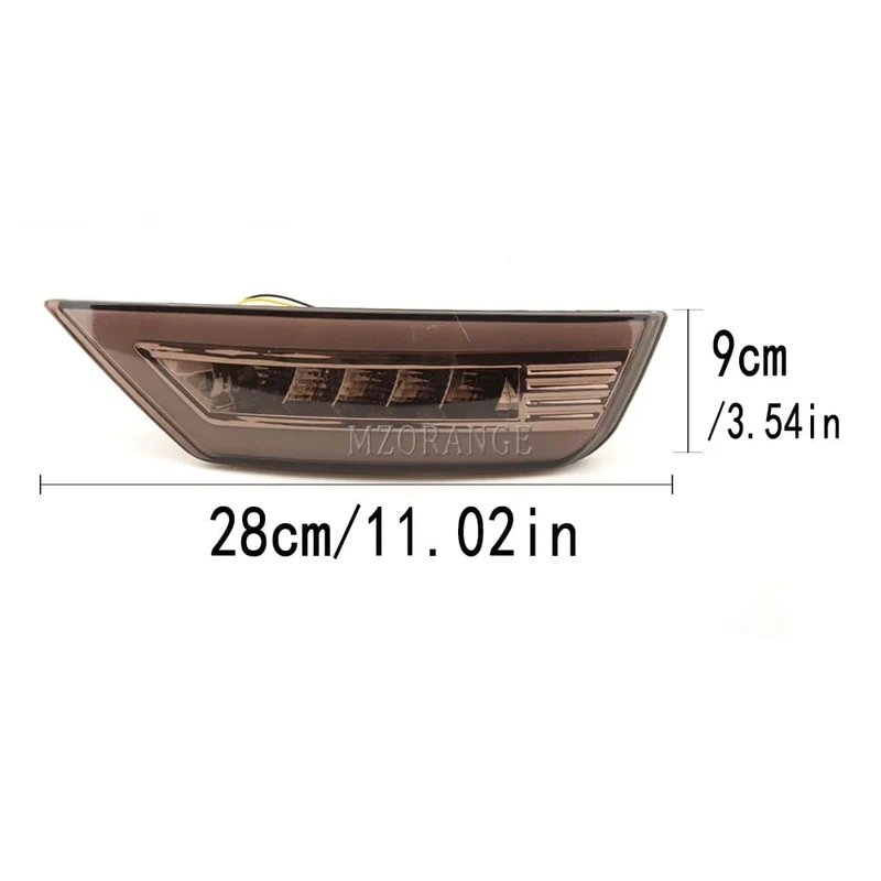 2 stücke LED Hinten Stoßstange Reflektor Licht Für Ford Focus 2 MK2 Fließheck Ecosport Escape Kuga 2009-2020 Hinten signal Nebel Lampe