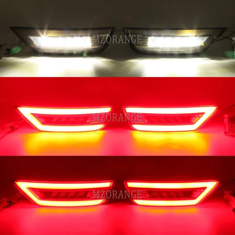 2 stücke LED Hinten Stoßstange Reflektor Licht Für Ford Focus 2 MK2 Fließheck Ecosport Escape Kuga 2009-2020 Hinten signal Nebel Lampe