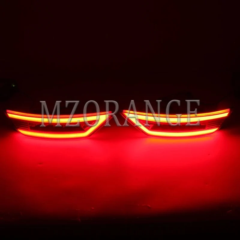 2 stücke LED Hinten Stoßstange Reflektor Licht Für Ford Focus 2 MK2 Fließheck Ecosport Escape Kuga 2009-2020 Hinten signal Nebel Lampe