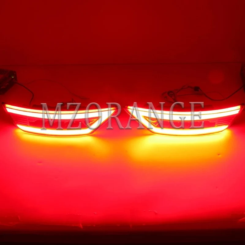 2 stücke LED Hinten Stoßstange Reflektor Licht Für Ford Focus 2 MK2 Fließheck Ecosport Escape Kuga 2009-2020 Hinten signal Nebel Lampe