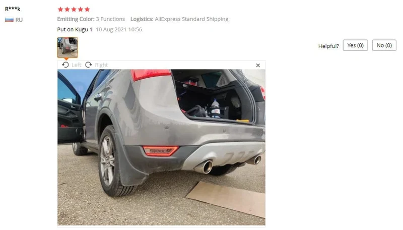 2 stücke LED Hinten Stoßstange Reflektor Licht Für Ford Focus 2 MK2 Fließheck Ecosport Escape Kuga 2009-2020 Hinten signal Nebel Lampe