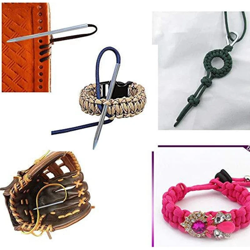 Paracord-Strickwerkzeug-Set, Aluminium, Fallschirmschnur, Nadeln, Armbänder, DIY-Webwerkzeug, Regenschirmseil