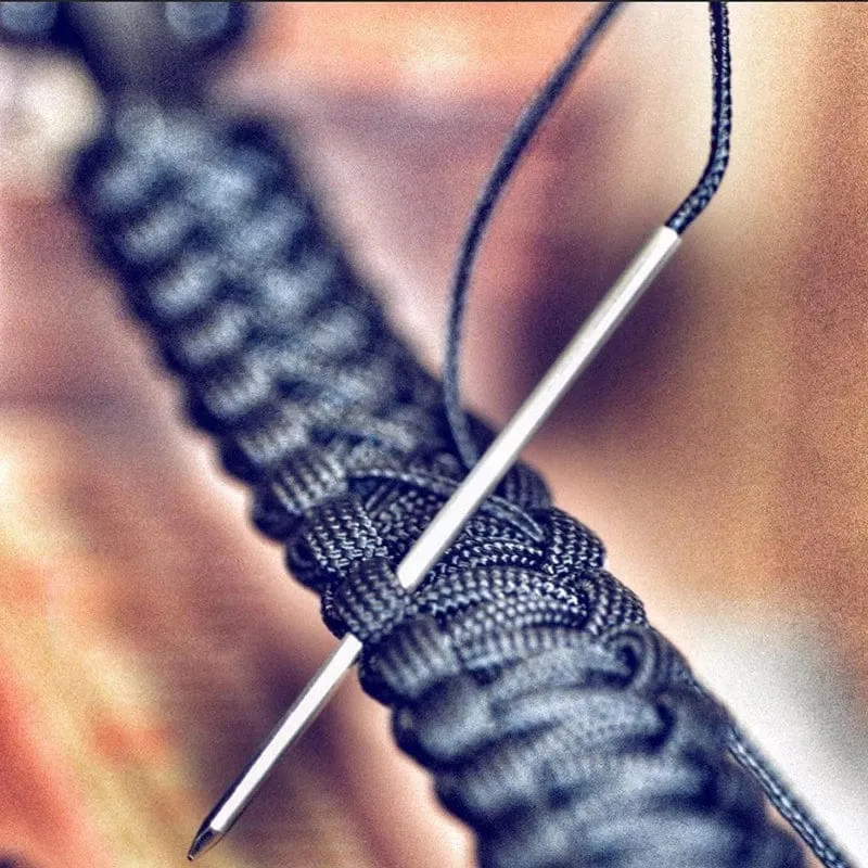 Paracord-Strickwerkzeug-Set, Aluminium, Fallschirmschnur, Nadeln, Armbänder, DIY-Webwerkzeug, Regenschirmseil