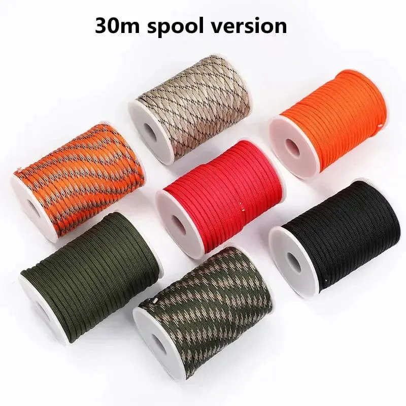 5M/15M/30M 7-Core 550 Paracord 4mm Fallschirmschnur Outdoor Camping überleben Seil kit Regenschirm Zelt Lanyard Strap Wäscheleine