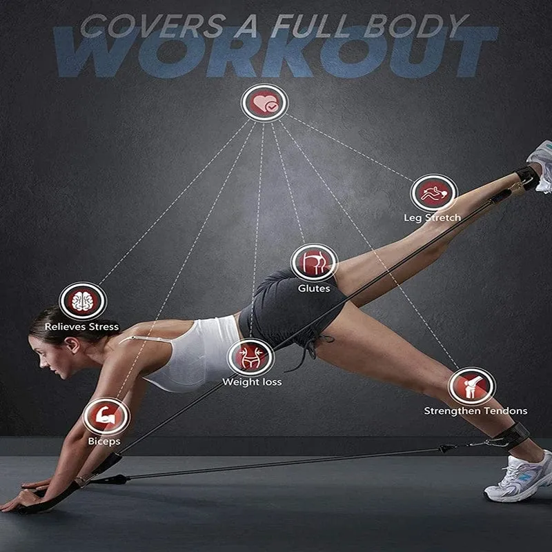Widerstandsbänder-Set, 7-teilig, Übungsband, tragbar, Heim-Fitness-Zubehör, professionelle Fitness, elastischer Gummi-Workout-Expander