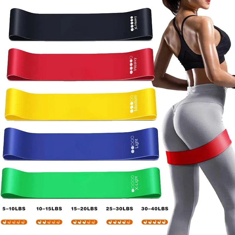 Widerstandsschleifen-Übungsband, Übungsbänder für Heimfitness, Dehnen, Krafttraining, Physiotherapie, elastisches Trainingsband