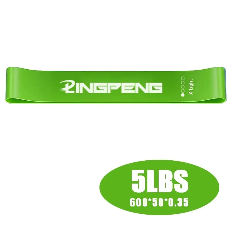 LINGPENG Widerstandsband-Set für Damen und Herren, 5 elastische Bänder mit unterschiedlichen Widerstandsstufen für lange Trainingseinheiten im Heim-Fitnessstudio