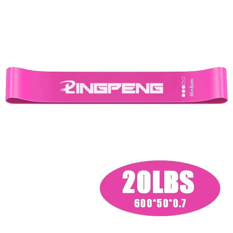 LINGPENG Widerstandsband-Set für Damen und Herren, 5 elastische Bänder mit unterschiedlichen Widerstandsstufen für lange Trainingseinheiten im Heim-Fitnessstudio