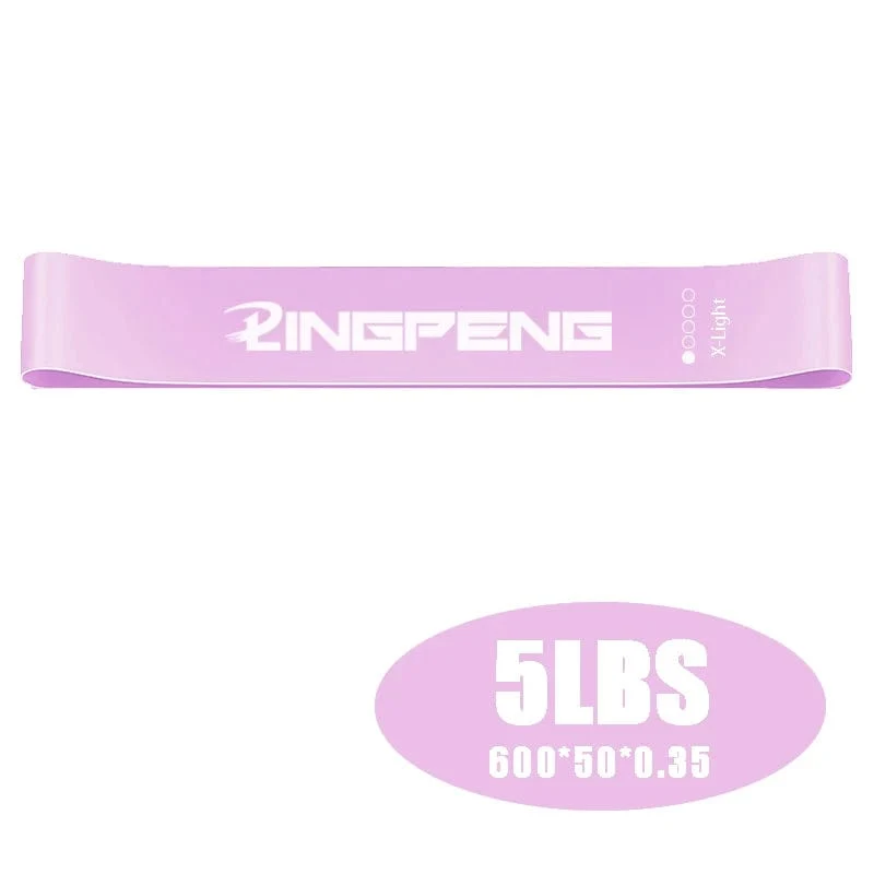 LINGPENG Widerstandsband-Set für Damen und Herren, 5 elastische Bänder mit unterschiedlichen Widerstandsstufen für lange Trainingseinheiten im Heim-Fitnessstudio