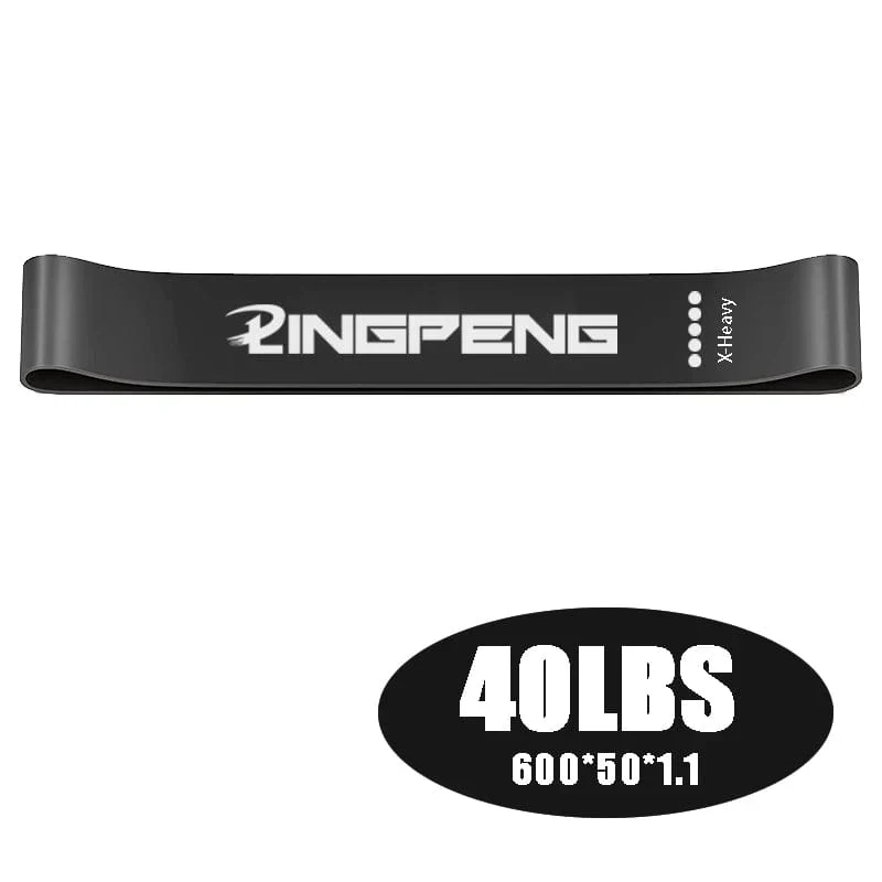 LINGPENG Widerstandsband-Set für Damen und Herren, 5 elastische Bänder mit unterschiedlichen Widerstandsstufen für lange Trainingseinheiten im Heim-Fitnessstudio