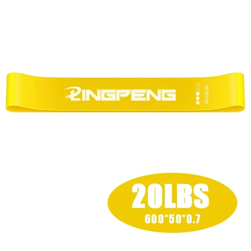 LINGPENG Widerstandsband-Set für Damen und Herren, 5 elastische Bänder mit unterschiedlichen Widerstandsstufen für lange Trainingseinheiten im Heim-Fitnessstudio