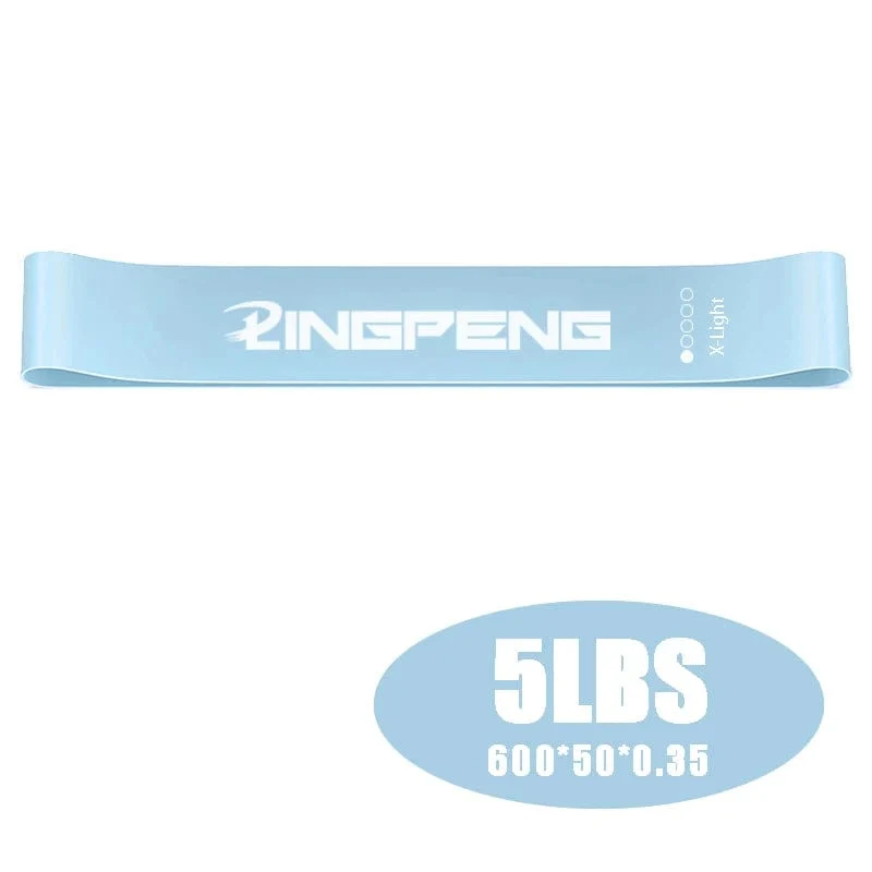 LINGPENG Widerstandsband-Set für Damen und Herren, 5 elastische Bänder mit unterschiedlichen Widerstandsstufen für lange Trainingseinheiten im Heim-Fitnessstudio