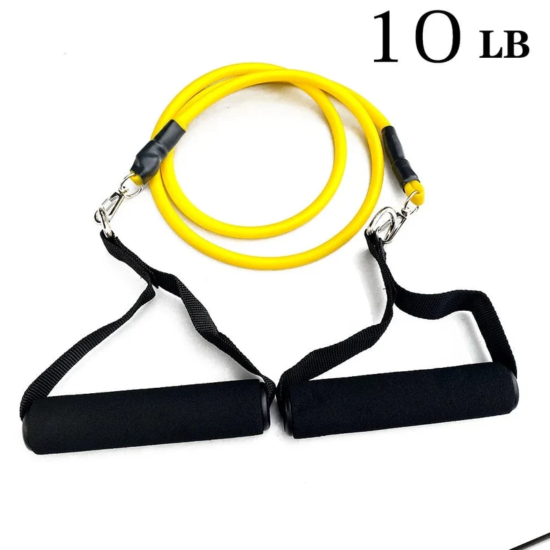 11-teiliges Set Widerstandsbänder, Spanner, Zugseil, Fitness, Multifunktions-Spanner, Anzug, Muskeltrainingsgürtel, elastische Ärmelbänder