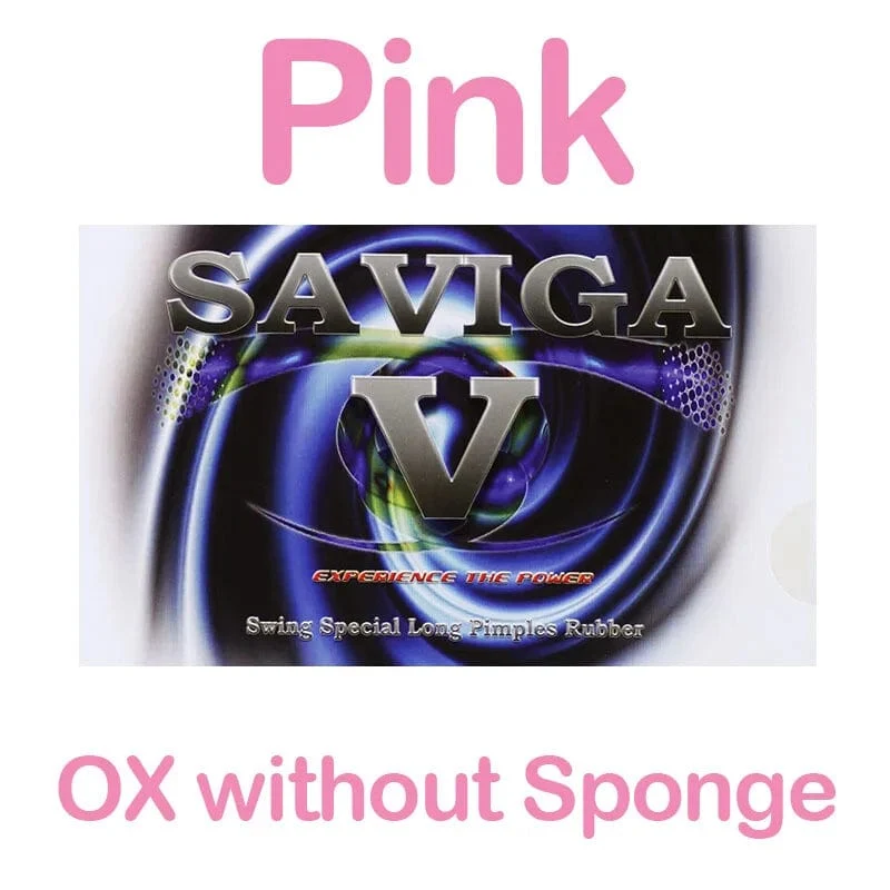 Bunte DAWEI SAVIGA V Pips-lange Tischtennis Gummi Rosa Grün Blau Lange Pips SAVIGA-V Ping Pong Deckblatt OX