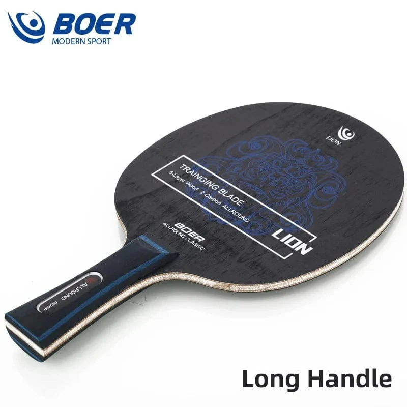 Boer Lion Tischtennis-Klinge 5 + 2 Holz-Ping-Pong-Klinge Gut für Angriff mit Feinsteuerung