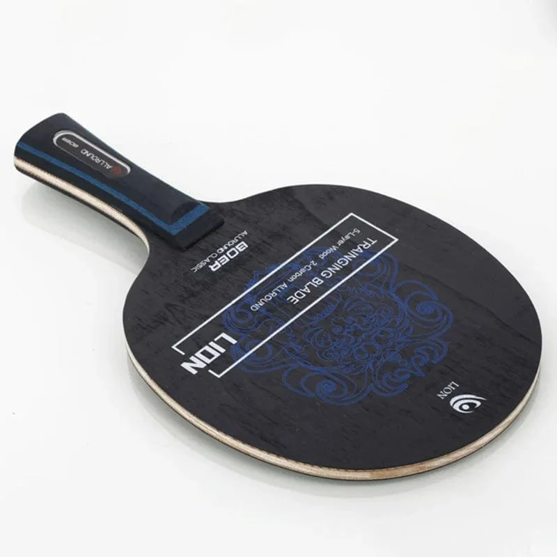 Boer Lion Tischtennis-Klinge 5 + 2 Holz-Ping-Pong-Klinge Gut für Angriff mit Feinsteuerung