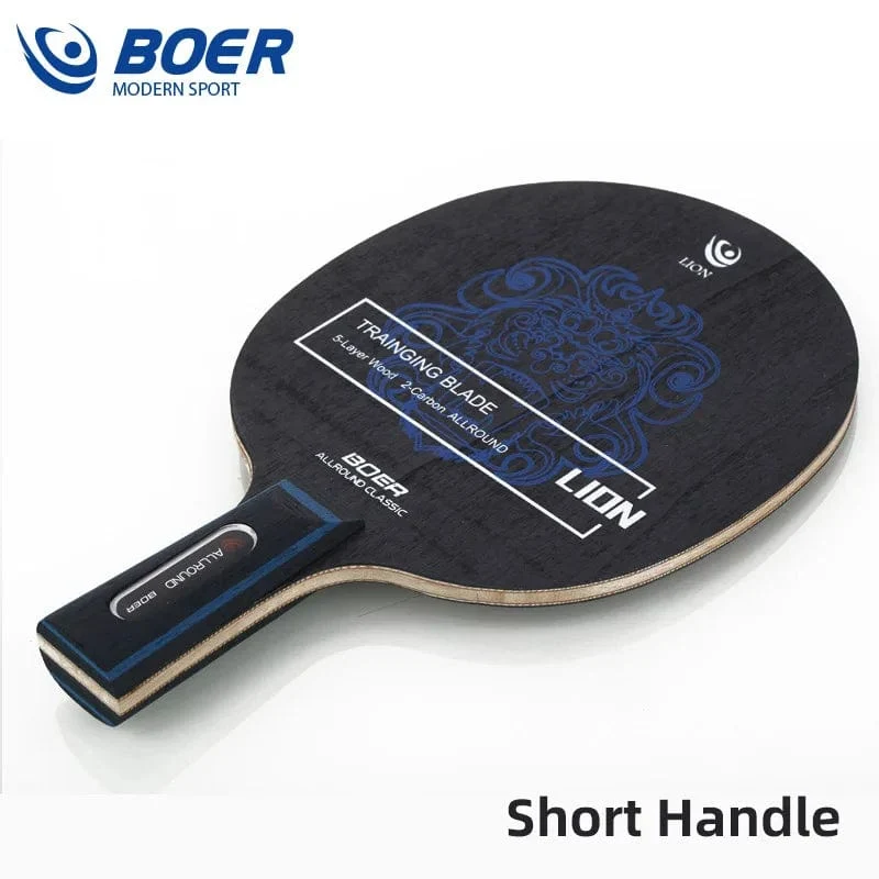 Boer Lion Tischtennis-Klinge 5 + 2 Holz-Ping-Pong-Klinge Gut für Angriff mit Feinsteuerung