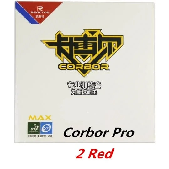 2 Teile/los Reaktor Original Pips-In CORBOR Tischtennis Gummi Mit Schwamm Ping Pong Gummi Tenis De Mesa