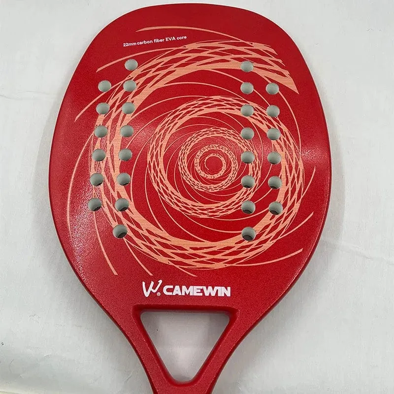 Camewin Beach-Tennisschläger, Vollcarbon, raue Oberfläche, Outdoor-Sportballschläger für Männer, Frauen, Erwachsene, Senioren, Spieler, Hot