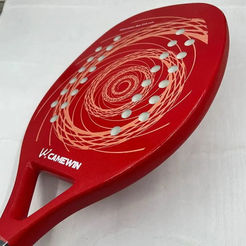 Camewin Beach-Tennisschläger, Vollcarbon, raue Oberfläche, Outdoor-Sportballschläger für Männer, Frauen, Erwachsene, Senioren, Spieler, Hot