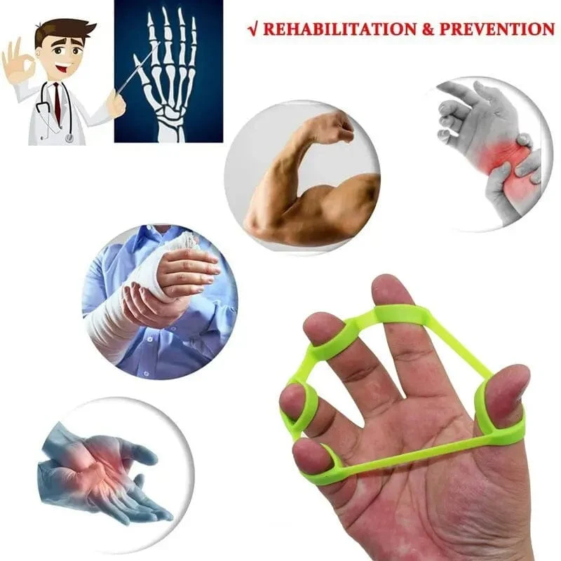 Silikon Finger Greifer Gym Hand Grip Widerstand Band Handgelenk Bahre Elastische Fünf Finger Expander Kraft Trainer Übung