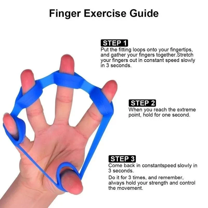 Silikon Finger Greifer Gym Hand Grip Widerstand Band Handgelenk Bahre Elastische Fünf Finger Expander Kraft Trainer Übung