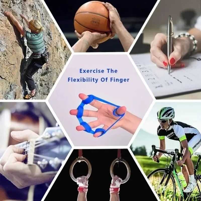 Silikon Finger Greifer Gym Hand Grip Widerstand Band Handgelenk Bahre Elastische Fünf Finger Expander Kraft Trainer Übung