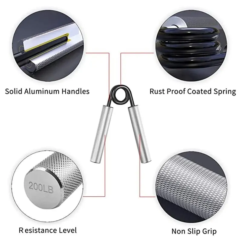 Aluminium-Handgriff für Fitnessstudio, Fitness, Fingertrainer, Armkrafttrainer, Muskelregeneration, Rehabilitation, Entwickler, Greifer
