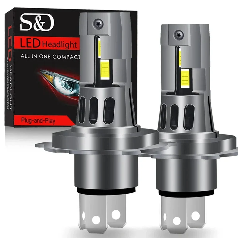 30000LM H4 LED Scheinwerferlampen Canbus Fernlicht Abblendlicht Auto Licht Turbo Led Diode Lampe Auto Motorrad CSP 6500K 12V