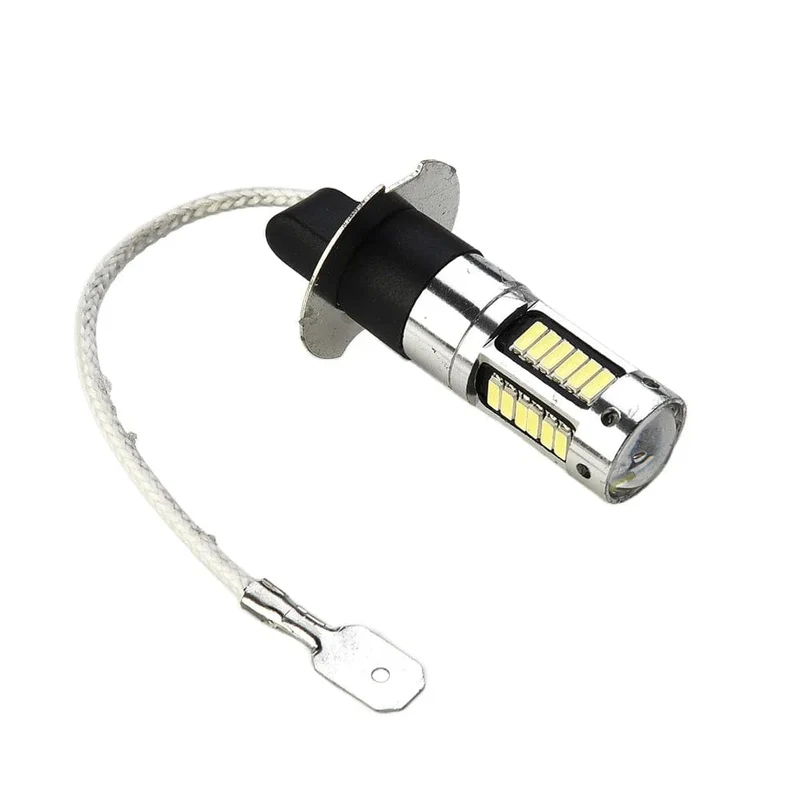 2Pcs 100W H3 LED Nebelscheinwerfer Lampen 6000K Power Lampe Weiß Tagfahrlicht 12V-24V Led-lampe Nebelscheinwerfer Zubehör