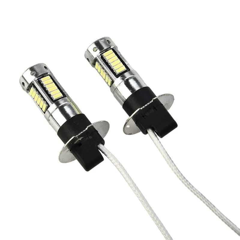 2Pcs 100W H3 LED Nebelscheinwerfer Lampen 6000K Power Lampe Weiß Tagfahrlicht 12V-24V Led-lampe Nebelscheinwerfer Zubehör