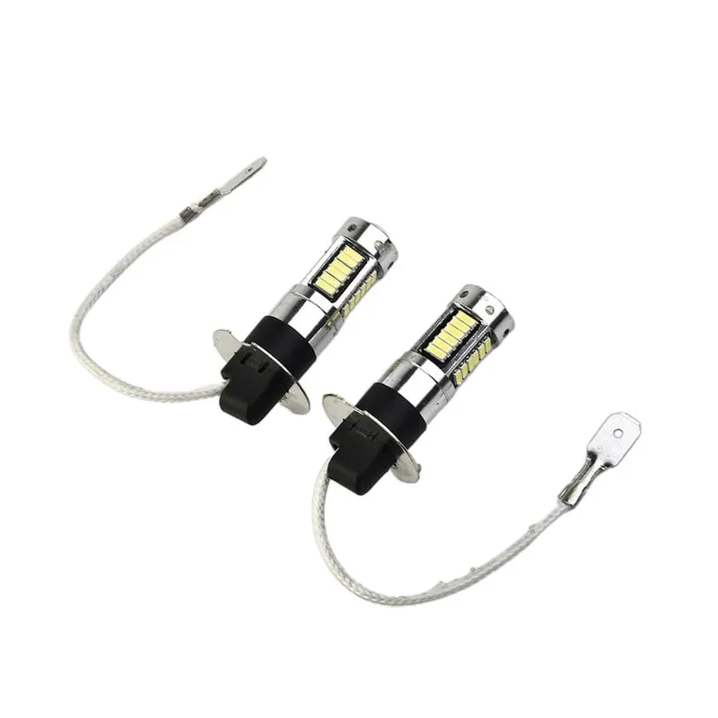 2Pcs 100W H3 LED Nebelscheinwerfer Lampen 6000K Power Lampe Weiß Tagfahrlicht 12V-24V Led-lampe Nebelscheinwerfer Zubehör