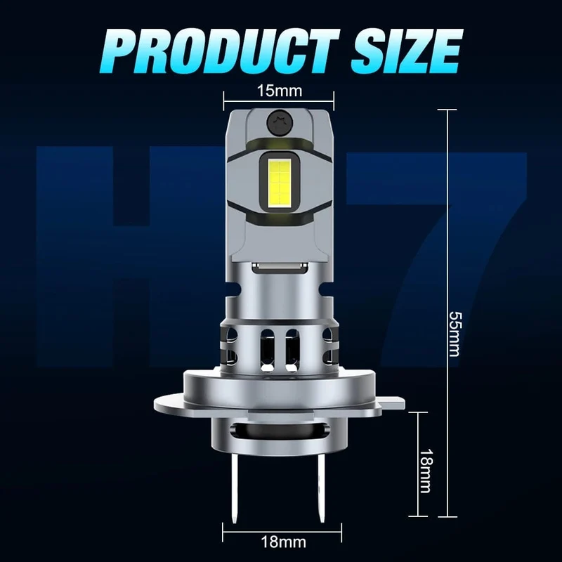 XSTORM H7 LED Scheinwerfer Birne Mini Wireless 60W 20000LM 6500K CSP für Auto Scheinwerfer Auto Diode Lampen H7 turbo Led 12V Automobil