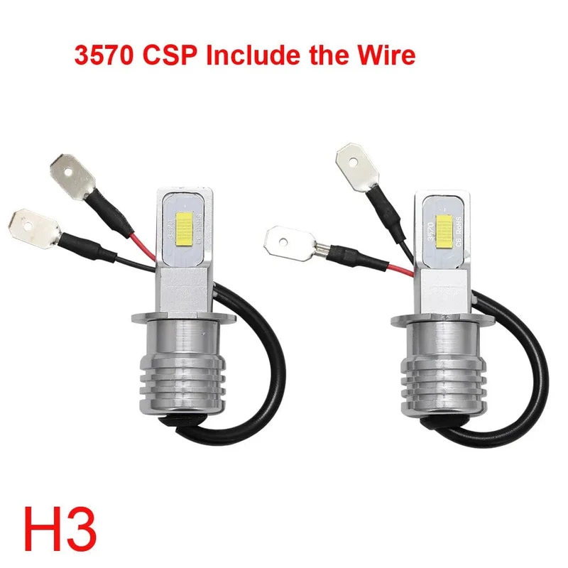 2 Stück H7 LED-Scheinwerferlampen SH1 H3 H11 H4 H6 20000LM 12V 6000K Auto-LED-Scheinwerfer IP68 Umbau-Hi/Lo-Beam-Kit Fahrlicht