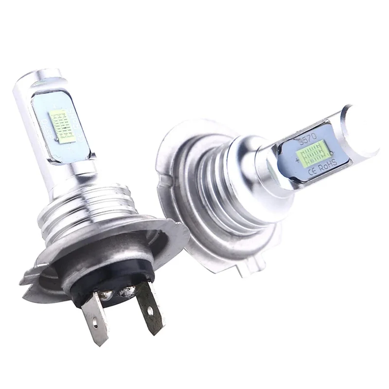 2 Stück H7 LED-Scheinwerferlampen SH1 H3 H11 H4 H6 20000LM 12V 6000K Auto-LED-Scheinwerfer IP68 Umbau-Hi/Lo-Beam-Kit Fahrlicht