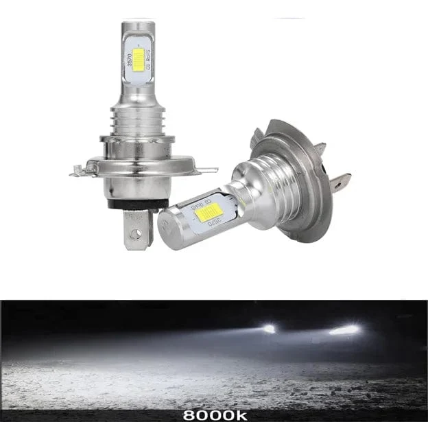 2 Stück H7 LED-Scheinwerferlampen SH1 H3 H11 H4 H6 20000LM 12V 6000K Auto-LED-Scheinwerfer IP68 Umbau-Hi/Lo-Beam-Kit Fahrlicht