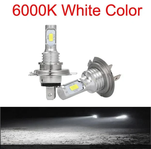 2 Stück H7 LED-Scheinwerferlampen SH1 H3 H11 H4 H6 20000LM 12V 6000K Auto-LED-Scheinwerfer IP68 Umbau-Hi/Lo-Beam-Kit Fahrlicht