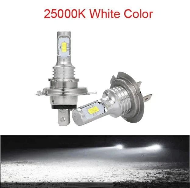 2 Stück H7 LED-Scheinwerferlampen SH1 H3 H11 H4 H6 20000LM 12V 6000K Auto-LED-Scheinwerfer IP68 Umbau-Hi/Lo-Beam-Kit Fahrlicht