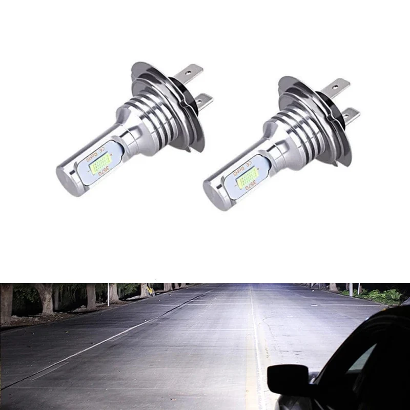 2 Stück H7 LED-Scheinwerferlampen SH1 H3 H11 H4 H6 20000LM 12V 6000K Auto-LED-Scheinwerfer IP68 Umbau-Hi/Lo-Beam-Kit Fahrlicht