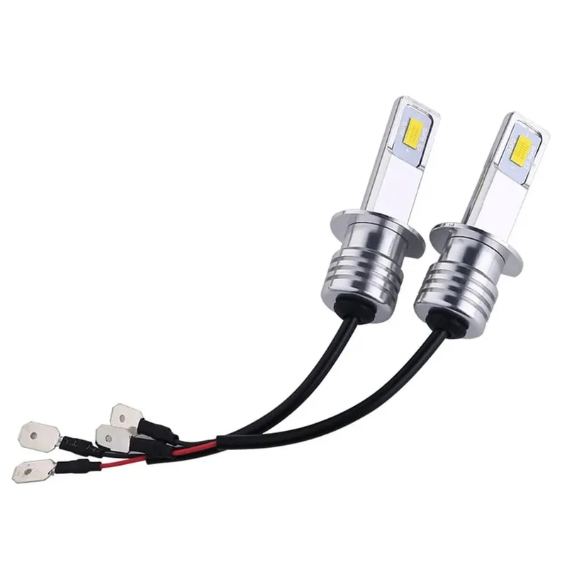 2 Stück H7 LED-Scheinwerferlampen SH1 H3 H11 H4 H6 20000LM 12V 6000K Auto-LED-Scheinwerfer IP68 Umbau-Hi/Lo-Beam-Kit Fahrlicht