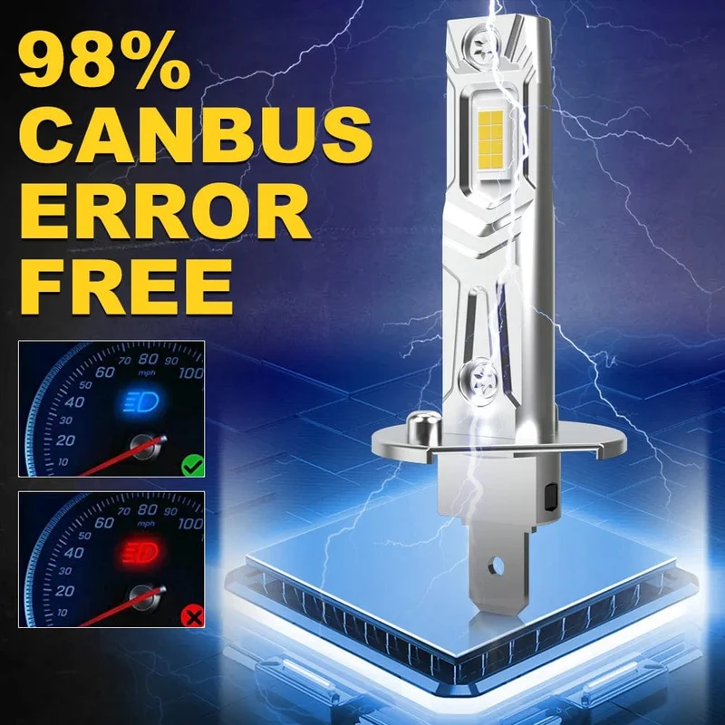 2 Stücke Turbo H1 LED Scheinwerfer Autolampen 20000LM 100W 6000K Weiß Superhelle Lampen Für Ford Fiesta Focus mk4 Octavia Fiat Punto